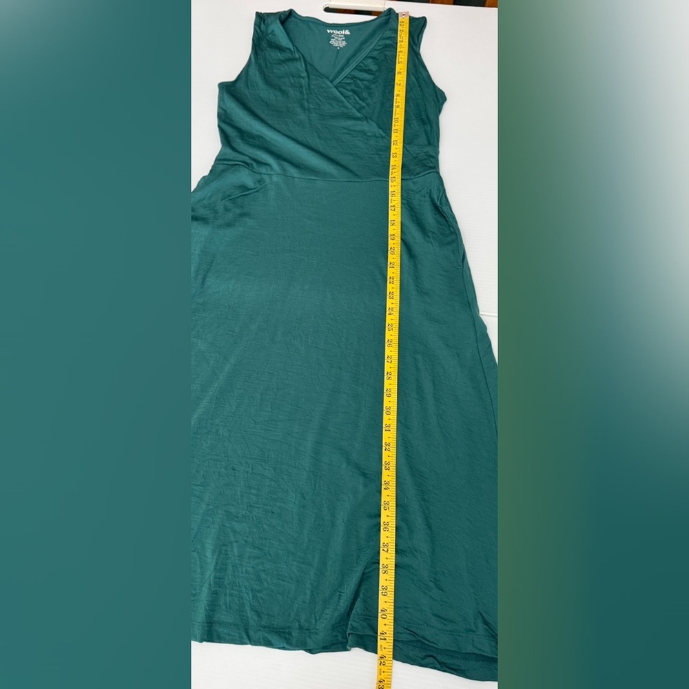 Wool& Isabelle Women's Green Wrap Dress - M - Picture 9 of 11